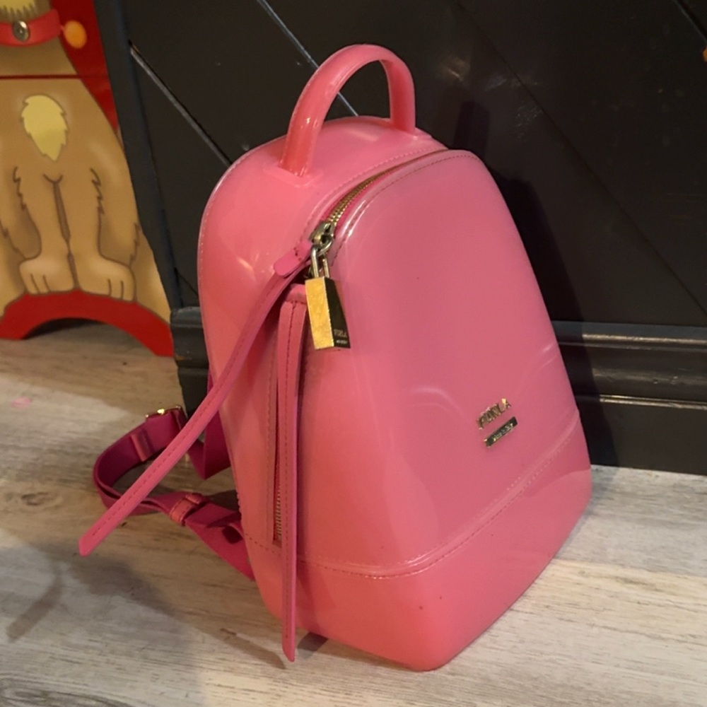 Furla jelly backpack w furla locket